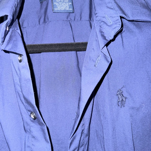 Ralph Lauren Deep Blue Casual Button Down Shirt - Picture 3 of 6
